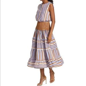 NWT SILVIA TCHERASSI
Cremona Striped Poplin Midi Dress